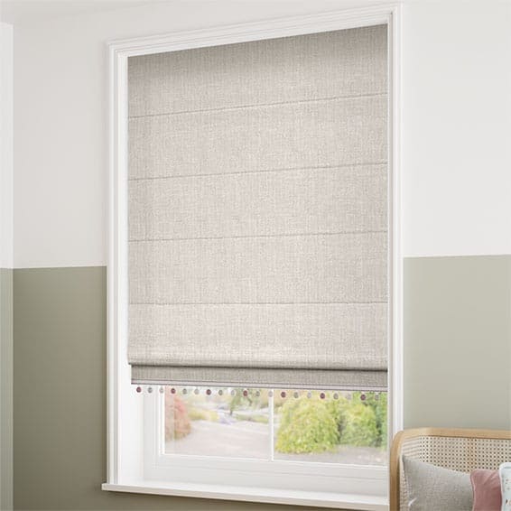 Decorative Roman Shades with Trims 1812