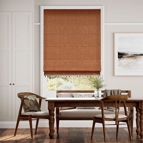 Decorative Roman Shades with Trims 1812