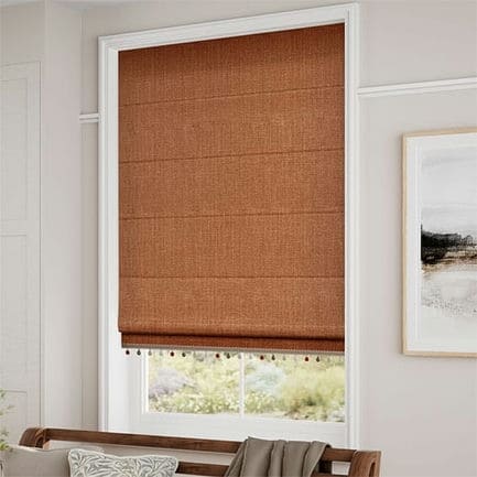 Decorative Roman Shades with Trims 1812