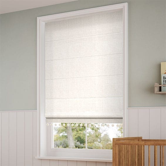 Decorative Roman Shades with Trims 1812