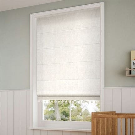 Decorative Roman Shades with Trims 1812