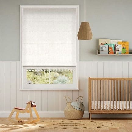 Decorative Roman Shades with Trims