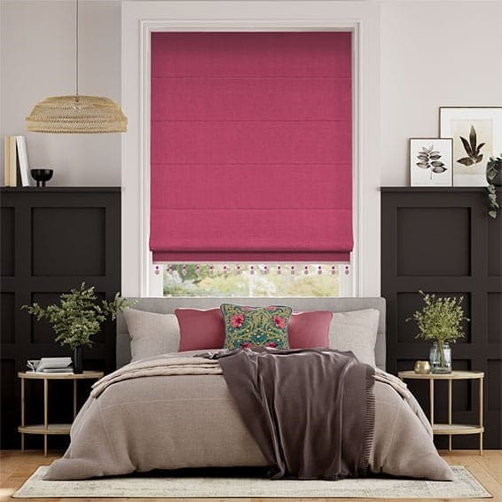 Decorative Roman Shades with Trims 1812
