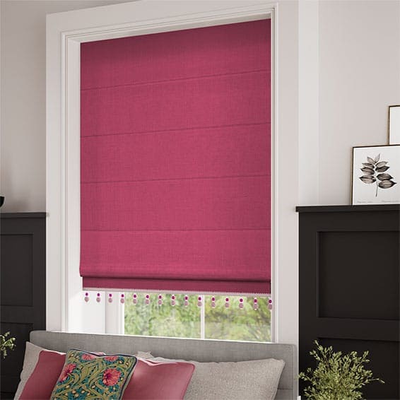 Decorative Roman Shades with Trims 1812