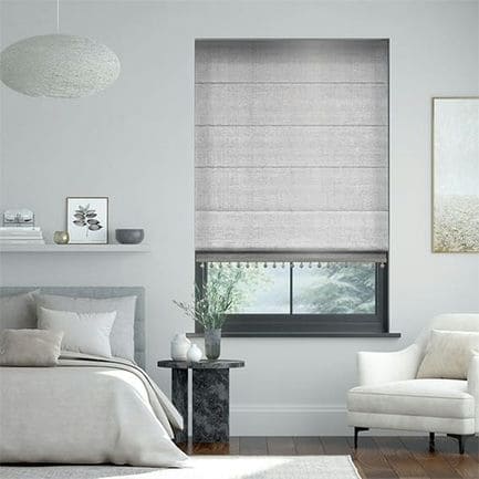 Decorative Roman Shades with Trims
