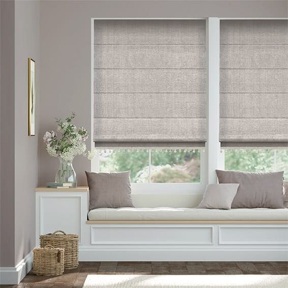 Decorative Roman Shades with Trims 1812
