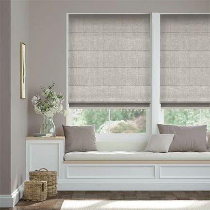Decorative Roman Shades with Trims