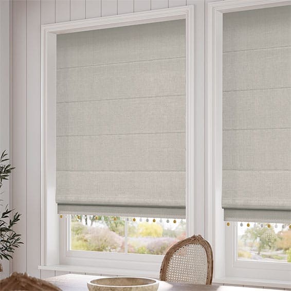 Decorative Roman Shades with Trims 1812