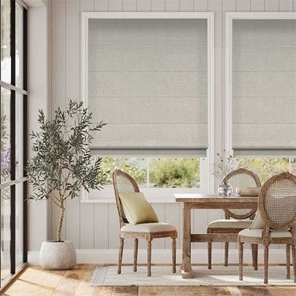 Decorative Roman Shades with Trims