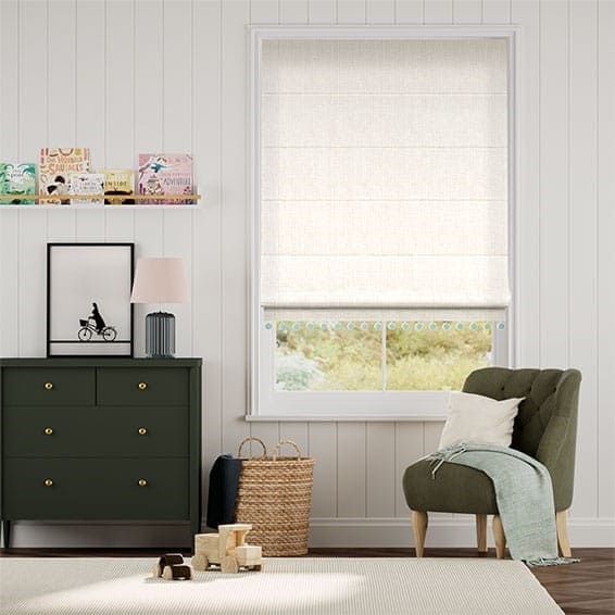 Decorative Roman Shades with Trims 1812