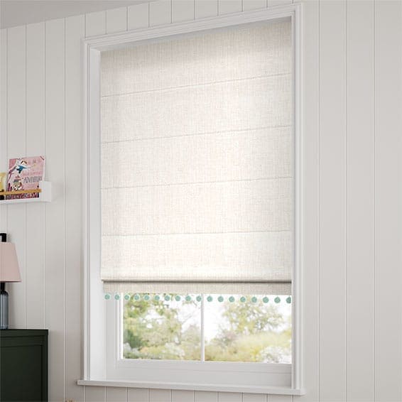 Decorative Roman Shades with Trims 1812