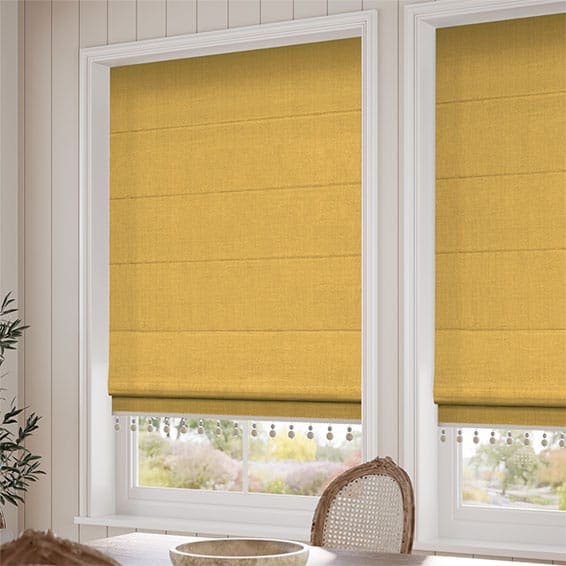 Decorative Roman Shades with Trims 1812