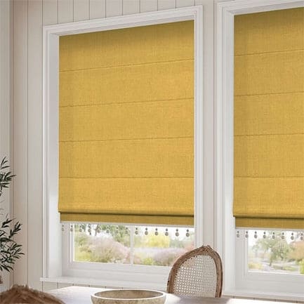 Decorative Roman Shades with Trims 1812