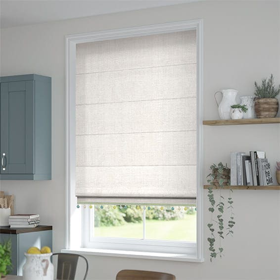 Decorative Roman Shades with Trims 1812