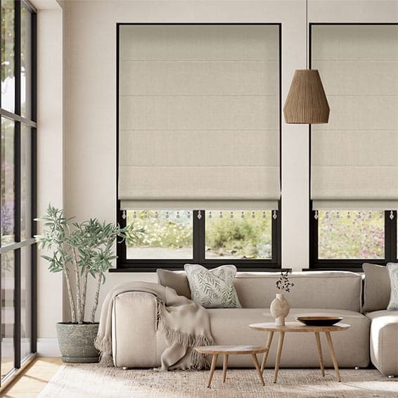 Decorative Roman Shades with Trims 1812