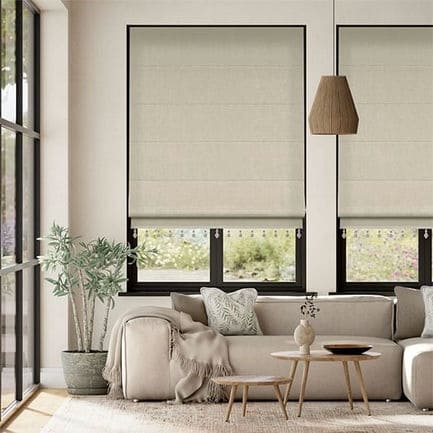 Decorative Roman Shades with Trims