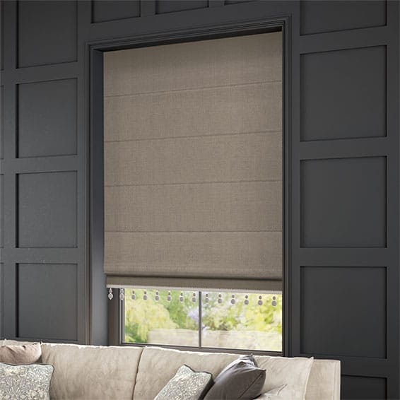 Decorative Roman Shades with Trims 1812