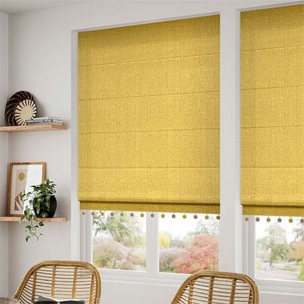 Decorative Roman Shades with Trims 1812
