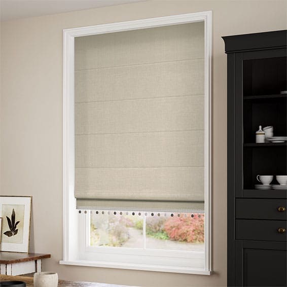 Decorative Roman Shades with Trims 1812