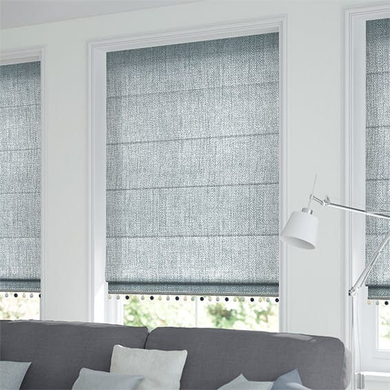 Decorative Roman Shades with Trims 1812