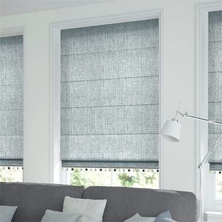Decorative Roman Shades with Trims 1812