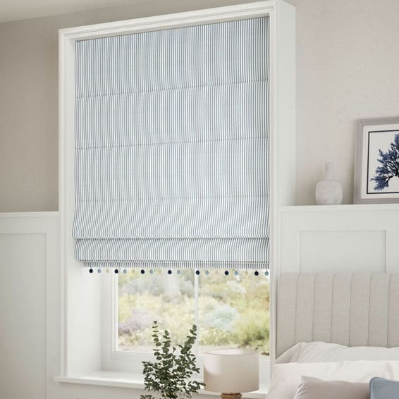 Decorative Roman Shades with Trims 1812