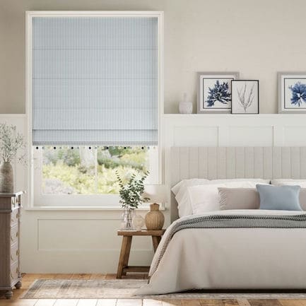 Decorative Roman Shades with Trims