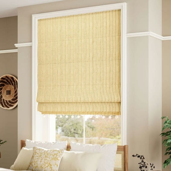 Decorative Roman Shades with Trims 1812