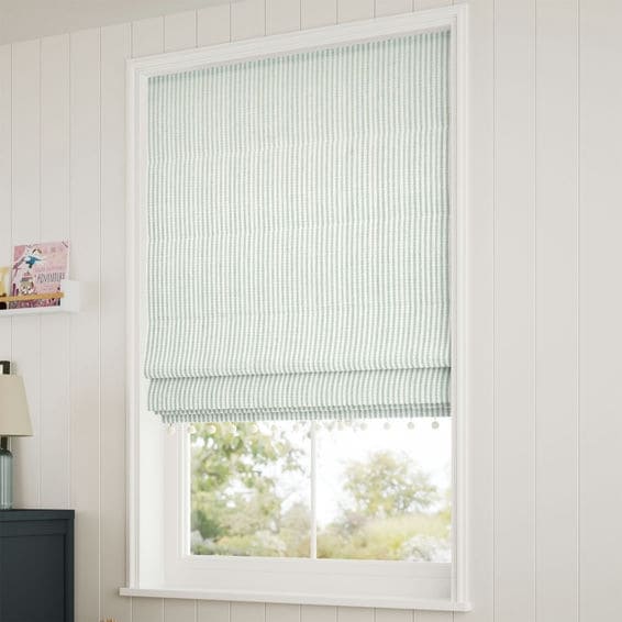 Decorative Roman Shades with Trims 1812