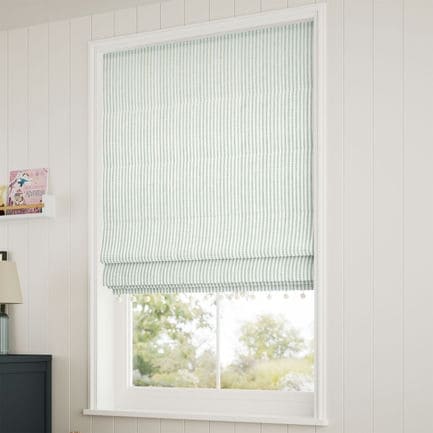 Decorative Roman Shades with Trims 1812