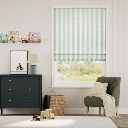 Decorative Roman Shades with Trims