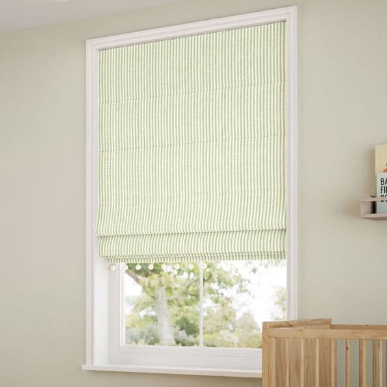 Decorative Roman Shades with Trims 1812