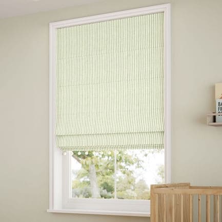 Decorative Roman Shades with Trims 1812