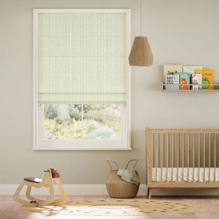 Decorative Roman Shades with Trims