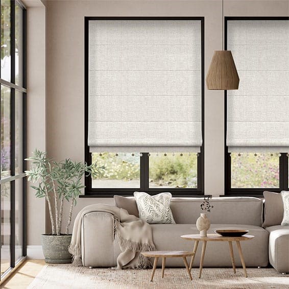 Decorative Roman Shades with Trims 1812