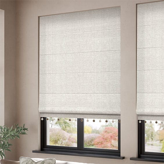 Decorative Roman Shades with Trims 1812