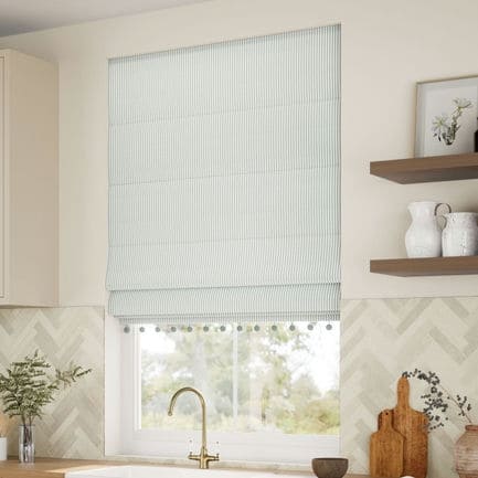 Decorative Roman Shades with Trims 1812