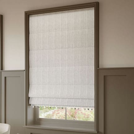 Decorative Roman Shades with Trims 1812