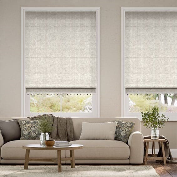 Decorative Roman Shades with Trims 1812