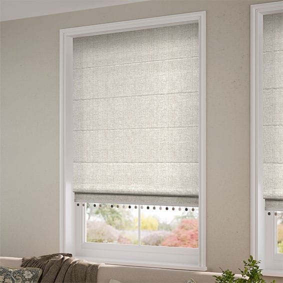 Decorative Roman Shades with Trims 1812