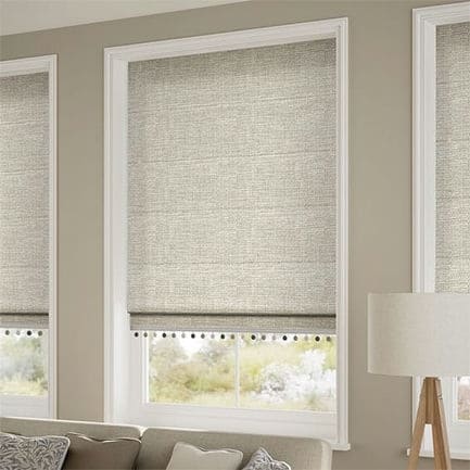Decorative Roman Shades with Trims 1812