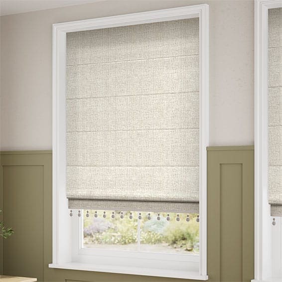 Decorative Roman Shades with Trims 1812