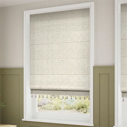Decorative Roman Shades with Trims 1812