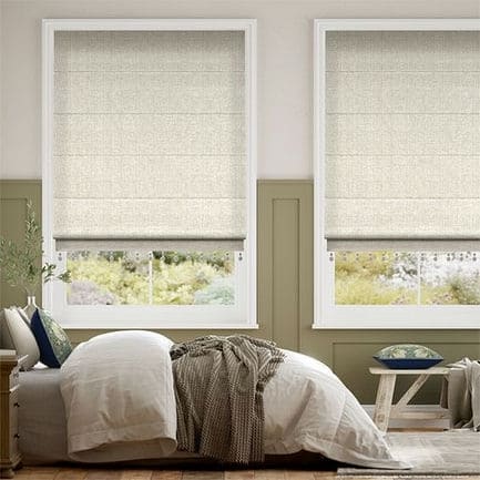 Decorative Roman Shades with Trims