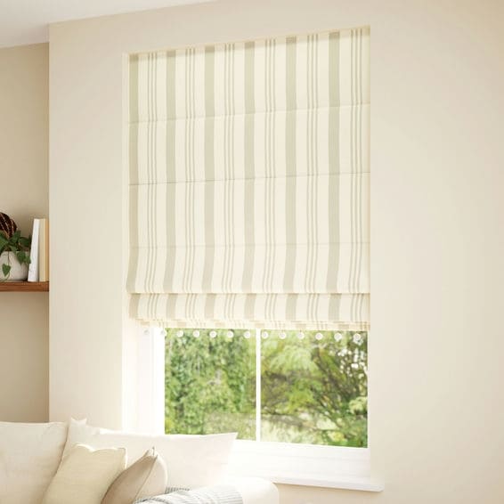 Decorative Roman Shades with Trims 1812