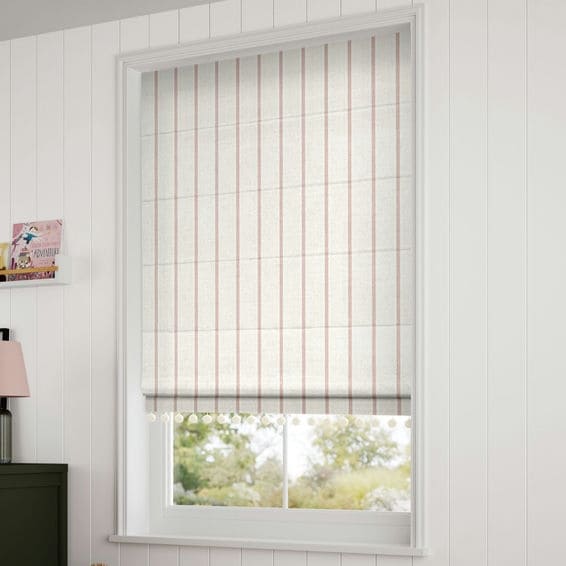 Decorative Roman Shades with Trims 1812