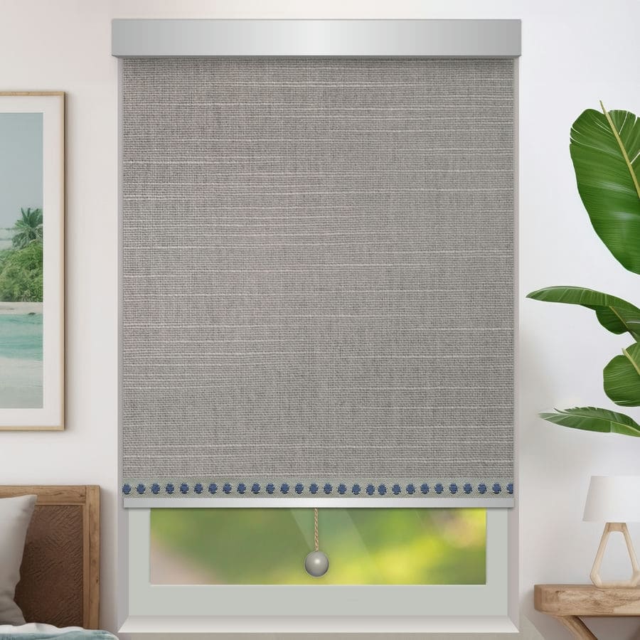 Designer Blackout Roller Shades with Trims & Pulls 1740