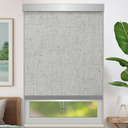 Designer Blackout Roller Shades with Trims & Pulls