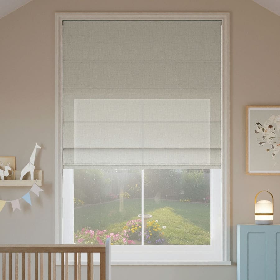 Designer Double Roman Shades 1865