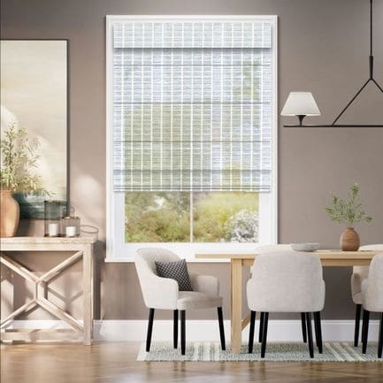Designer Faux Woven Wood/Bamboo Shades